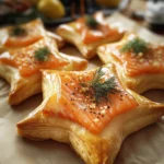 Blätterteigsterne mit Lachs