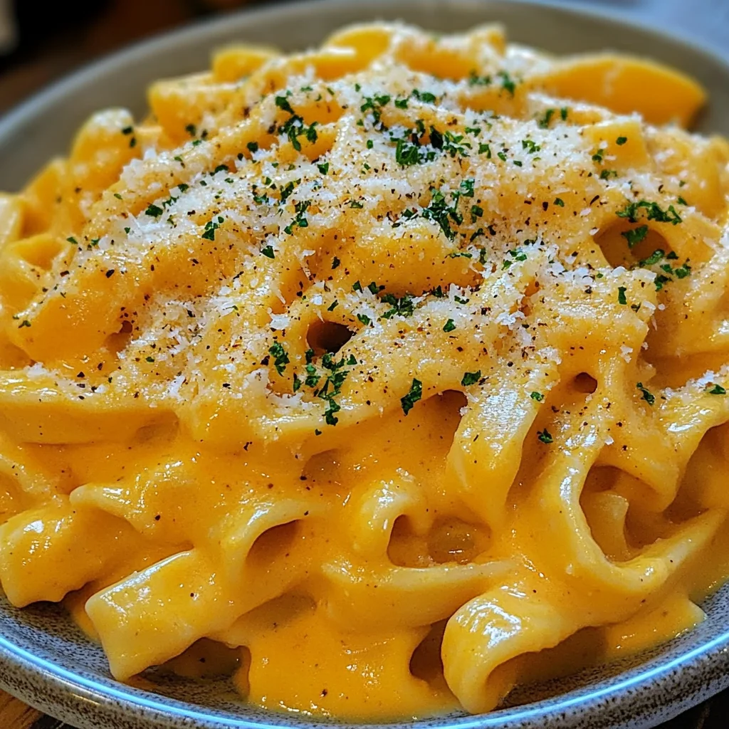 Creamy Pumpkin Alfredo Pasta