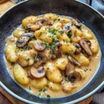 Cremige Gnocchi-Pilz-Pfanne