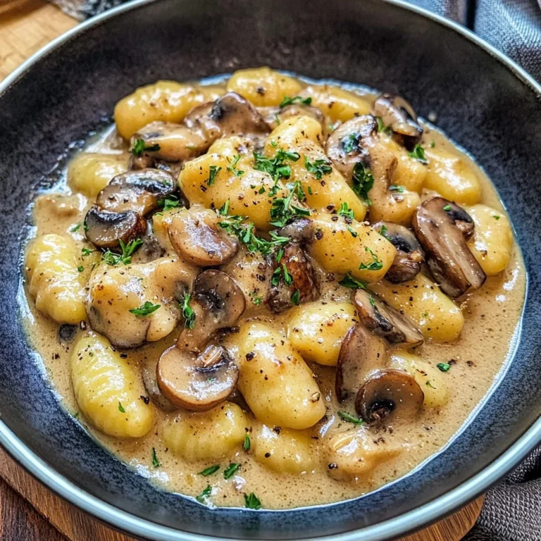 Cremige Gnocchi-Pilz-Pfanne
