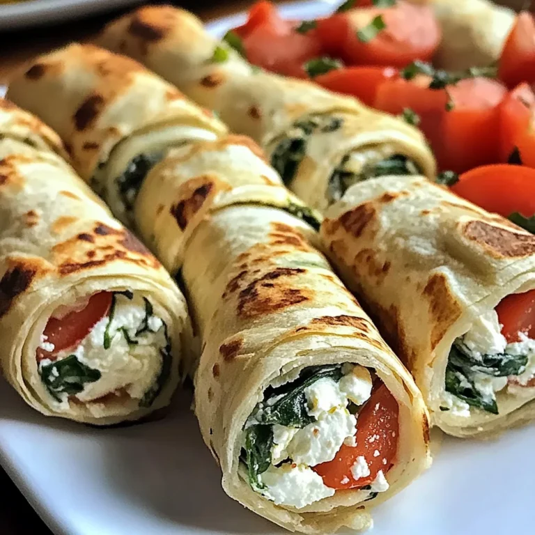 Feta-Tortilla-Röllchen