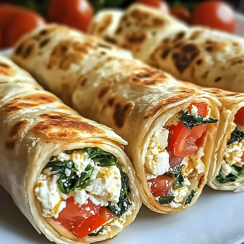 Feta-Tortilla-Röllchen