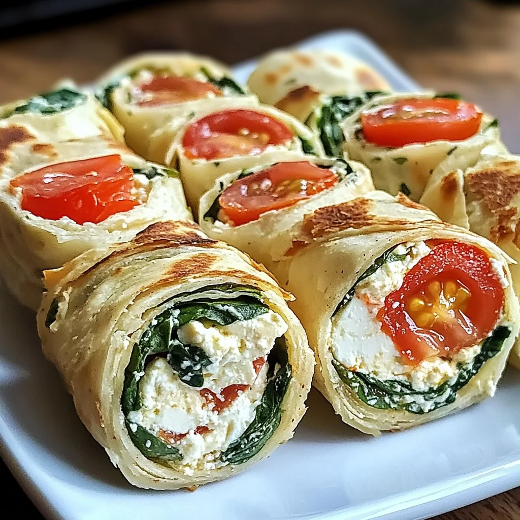 Feta-Tortilla-Röllchen