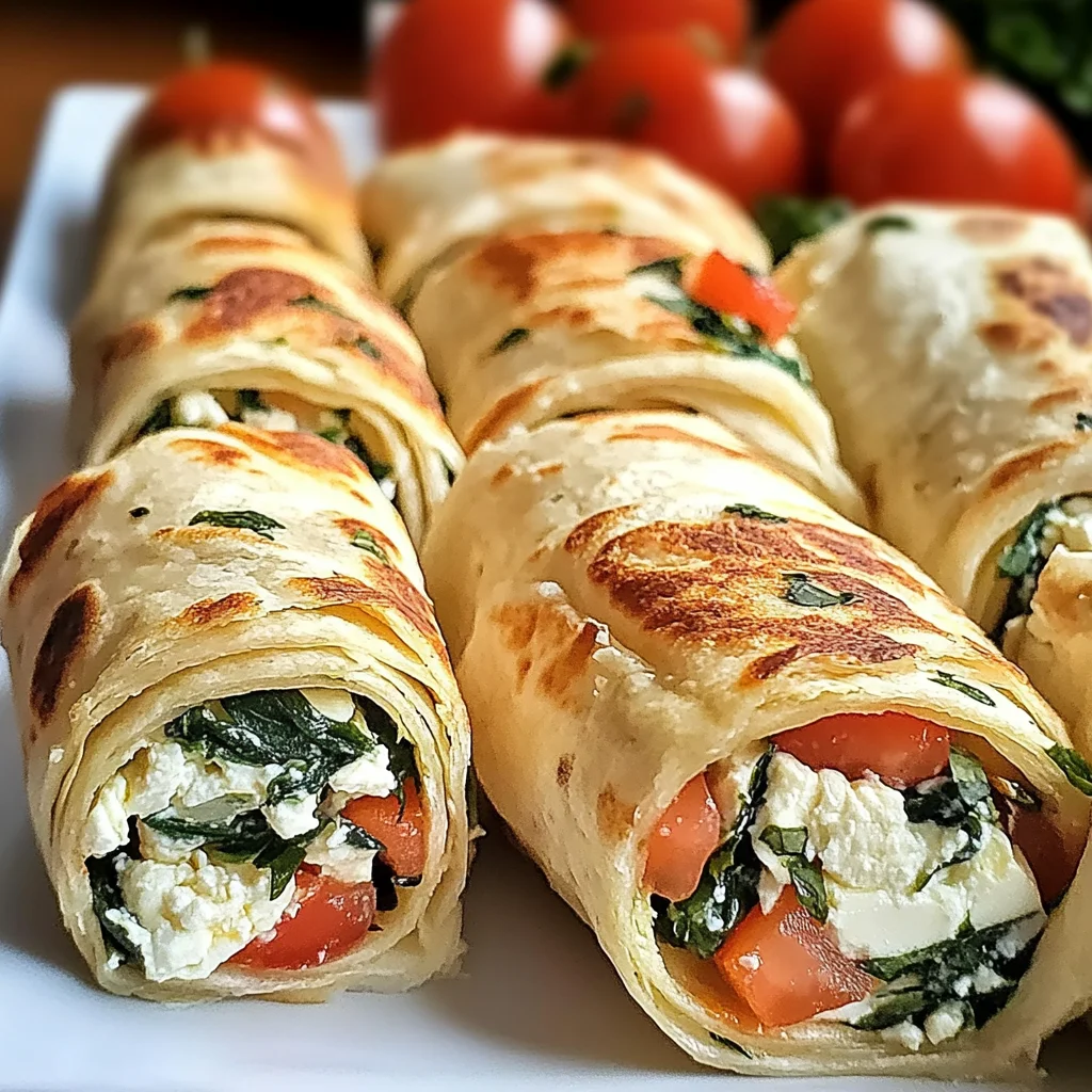 Feta-Tortilla-Röllchen