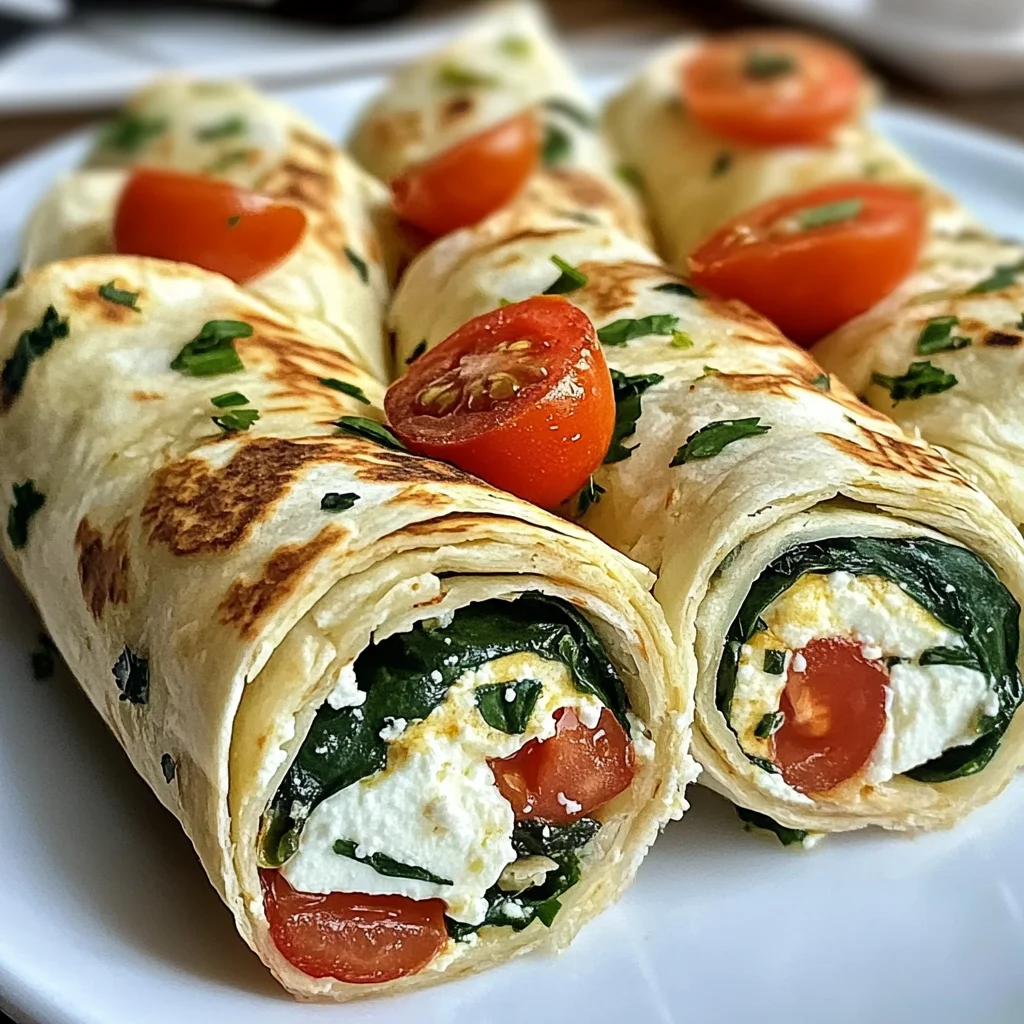 Feta-Tortilla-Röllchen