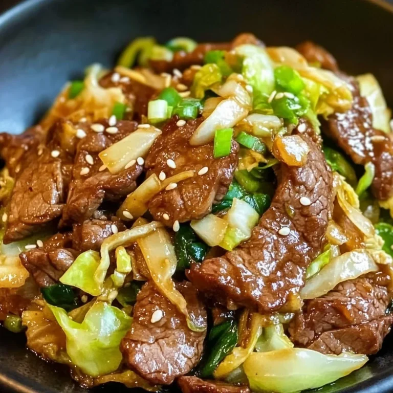 Herzhafter Rindfleisch- und Kohl-Wok für jeden Tag.