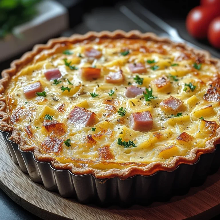 Kartoffel-Quiche aus Kartoffelteig