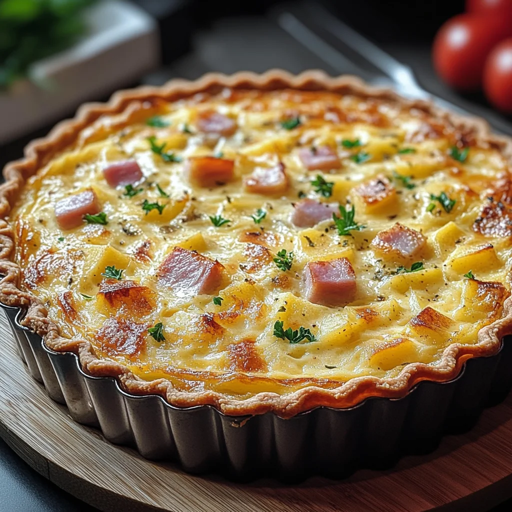 Kartoffel-Quiche aus Kartoffelteig