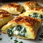 Kartoffeltaschen mit Frischkäse-Spinatfüllung
