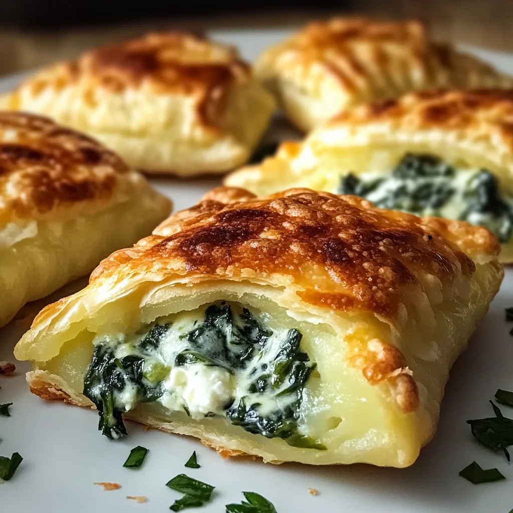 Kartoffeltaschen mit Frischkäse-Spinatfüllung