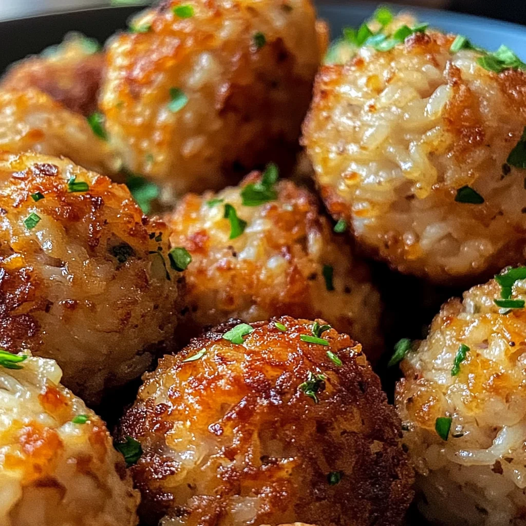 Knusprige Reisfleischbällchen aus der Heißluftfritteuse genießen!