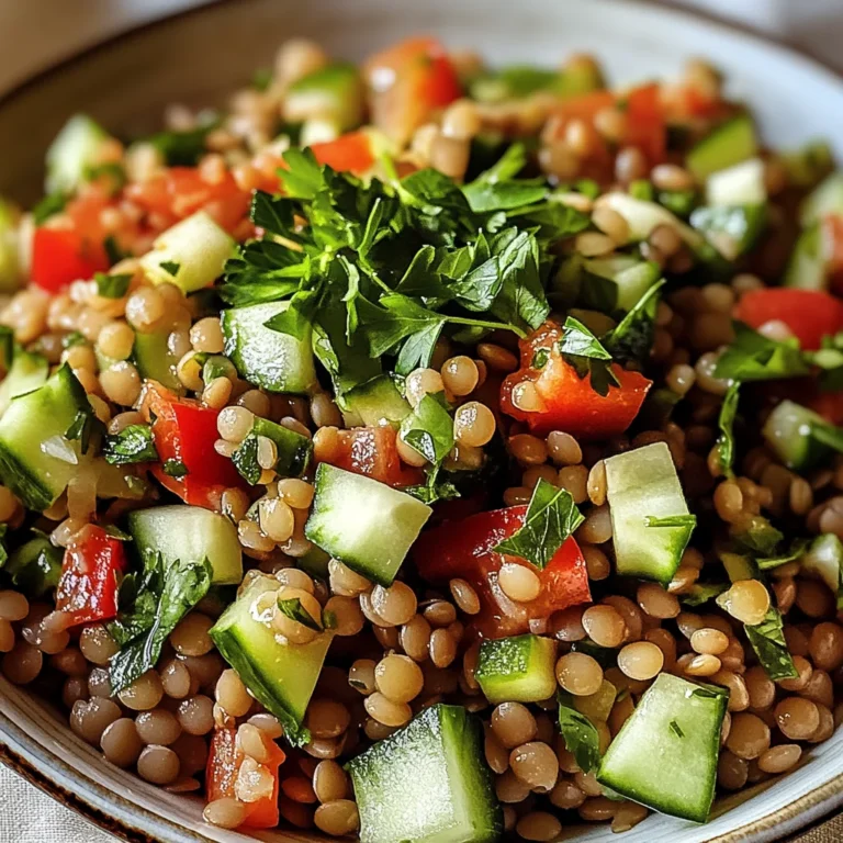 Orientalischer Linsensalat