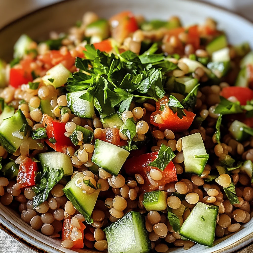 Orientalischer Linsensalat
