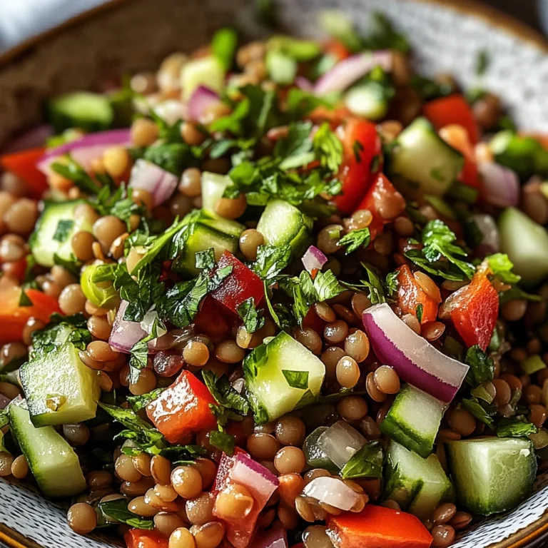 Orientalischer Linsensalat