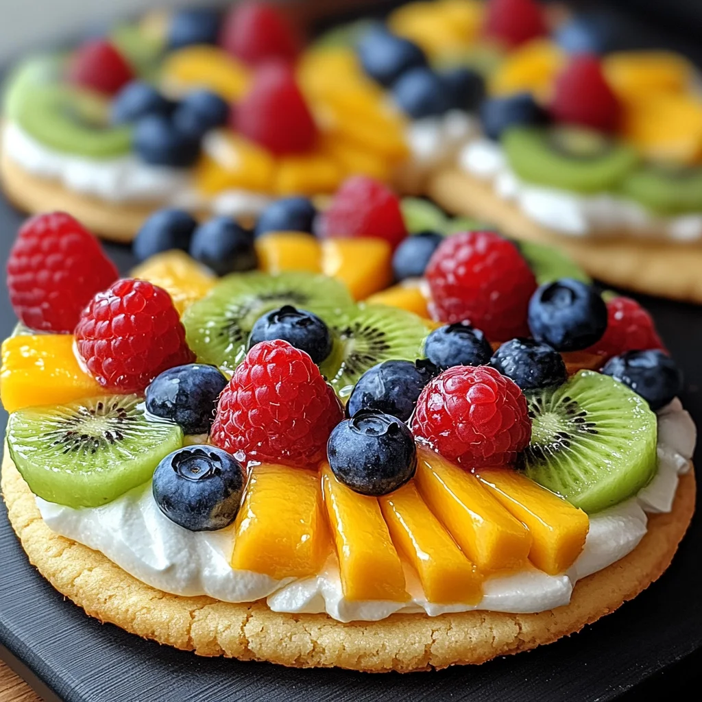 Oster-Ei-Fruchtpizzen