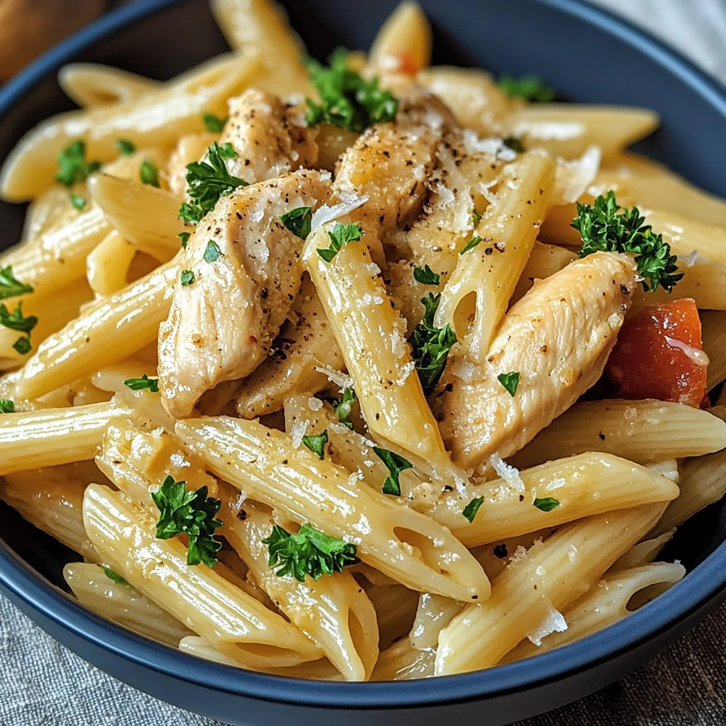 Pasta mit Hähnchen