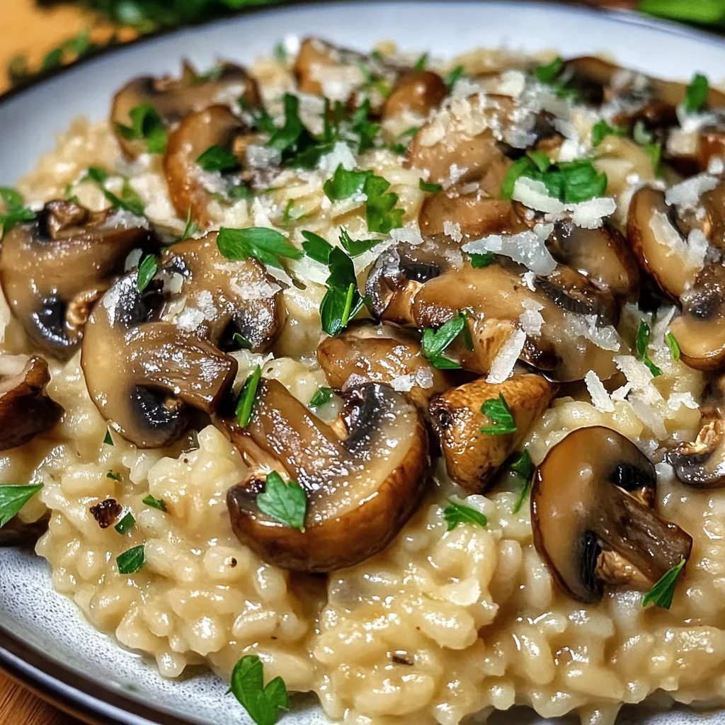 Risotto mit Pilzen - so einfach & lecker