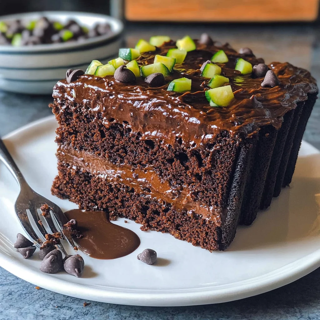 Schoko-Zucchini-Kuchen - saftig & schnell