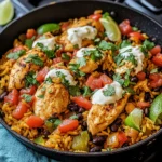 Taco-Pfanne mit Huhn und Reis