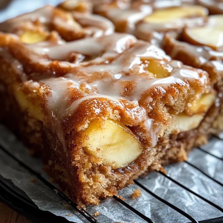 Zimtschnecken Kuchen mit Apfel