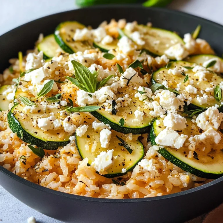 Zucchini-Reis-Pfanne mit Feta