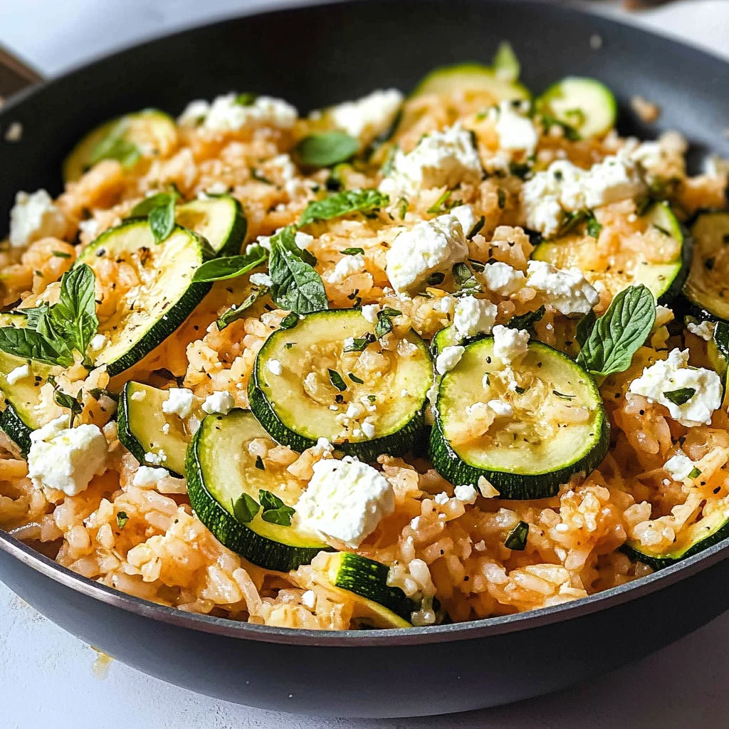 Zucchini-Reis-Pfanne