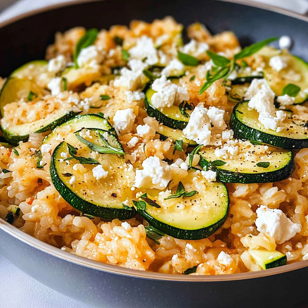 Zucchini-Reis-Pfanne