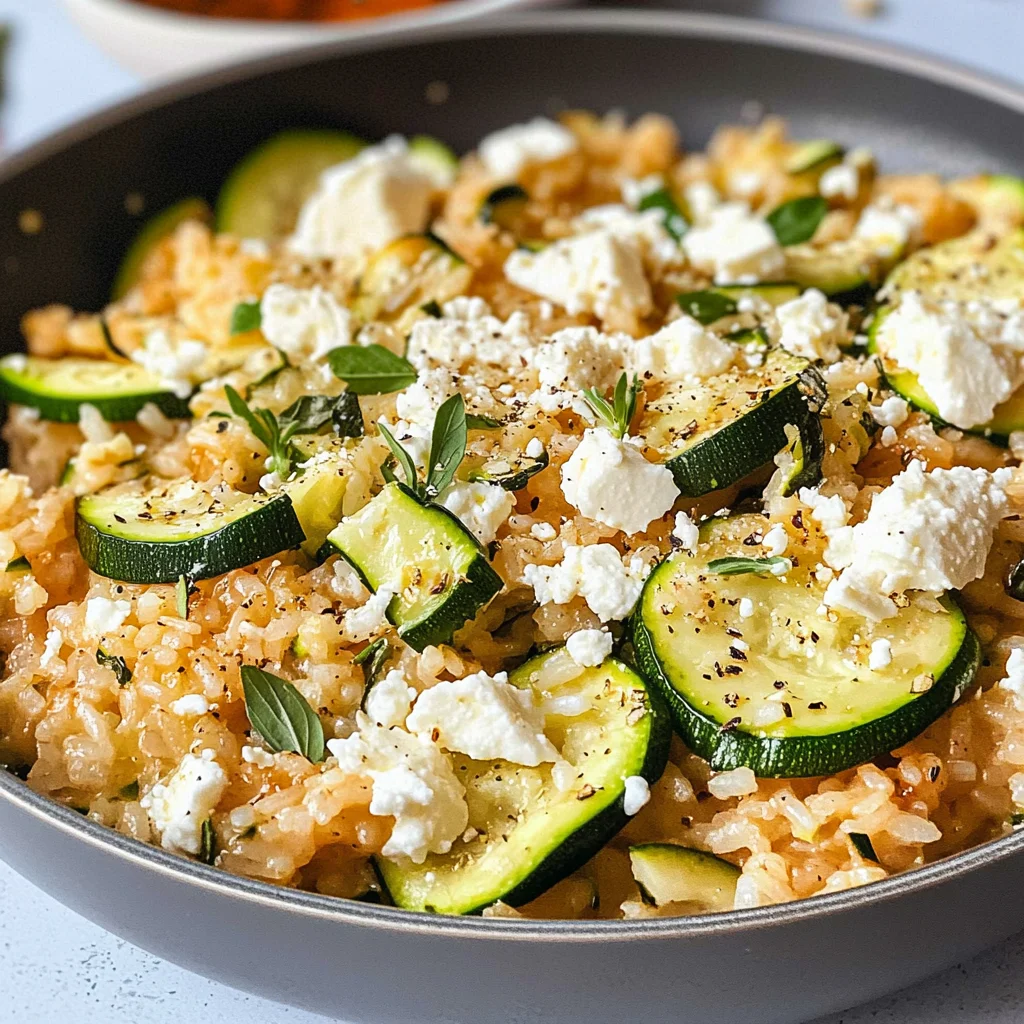 Zucchini-Reis-Pfanne